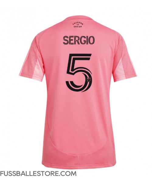 Günstige Inter Miami Sergio Busquets #5 Heimtrikot Damen 2025-26 Kurzarm Günstige Inter Miami Sergio Busquets #5 Heimtrikot Damen 2025-26 Kurzarm